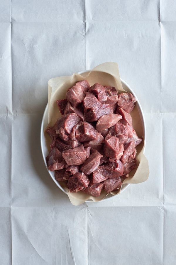 Diced Leg Lamb - Per KG