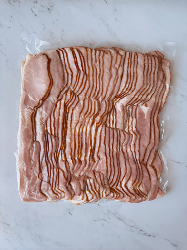 Finest Wood Smoked Rindless Bacon (2.5kg pack)