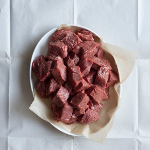 diced-beef-butcher-paper